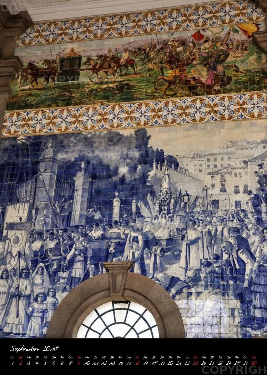 (19) Bildkalender A3 hoch - Porto 2018