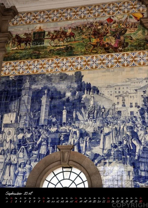 (19) Bildkalender A3 hoch - Porto 2018