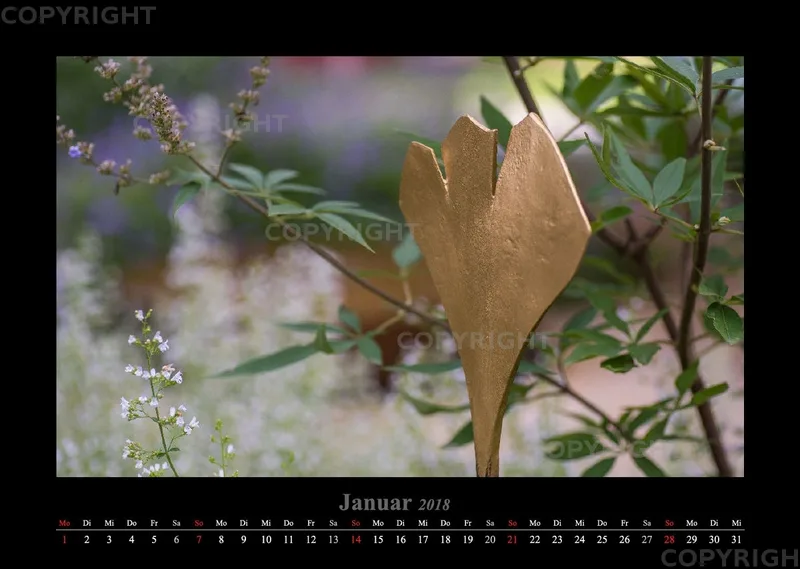 (45) Bildkalender A3 quer - Gartenschau 2018