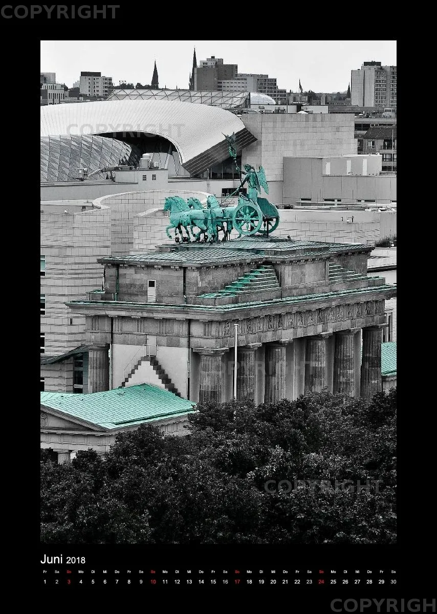(12) Bildkalender A3 hoch - Berlin 2018