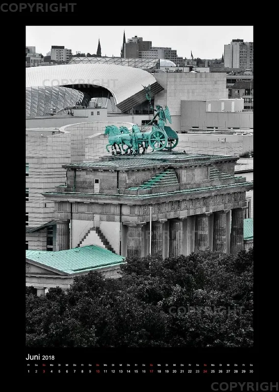 (12) Bildkalender A3 hoch - Berlin 2018