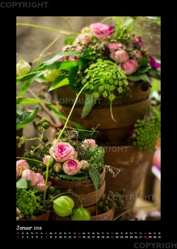 (34) Bildkalender A3 hoch - Gartenschau-Grüße 2018