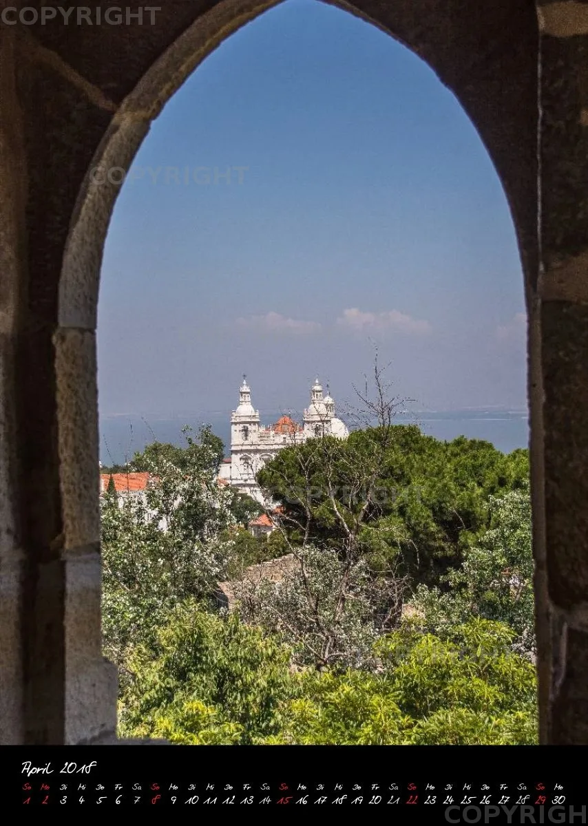 (17) Bildkalender A3 hoch - Lissabon 2018