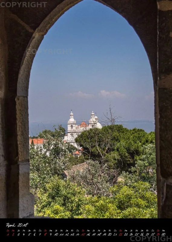 (17) Bildkalender A3 hoch - Lissabon 2018
