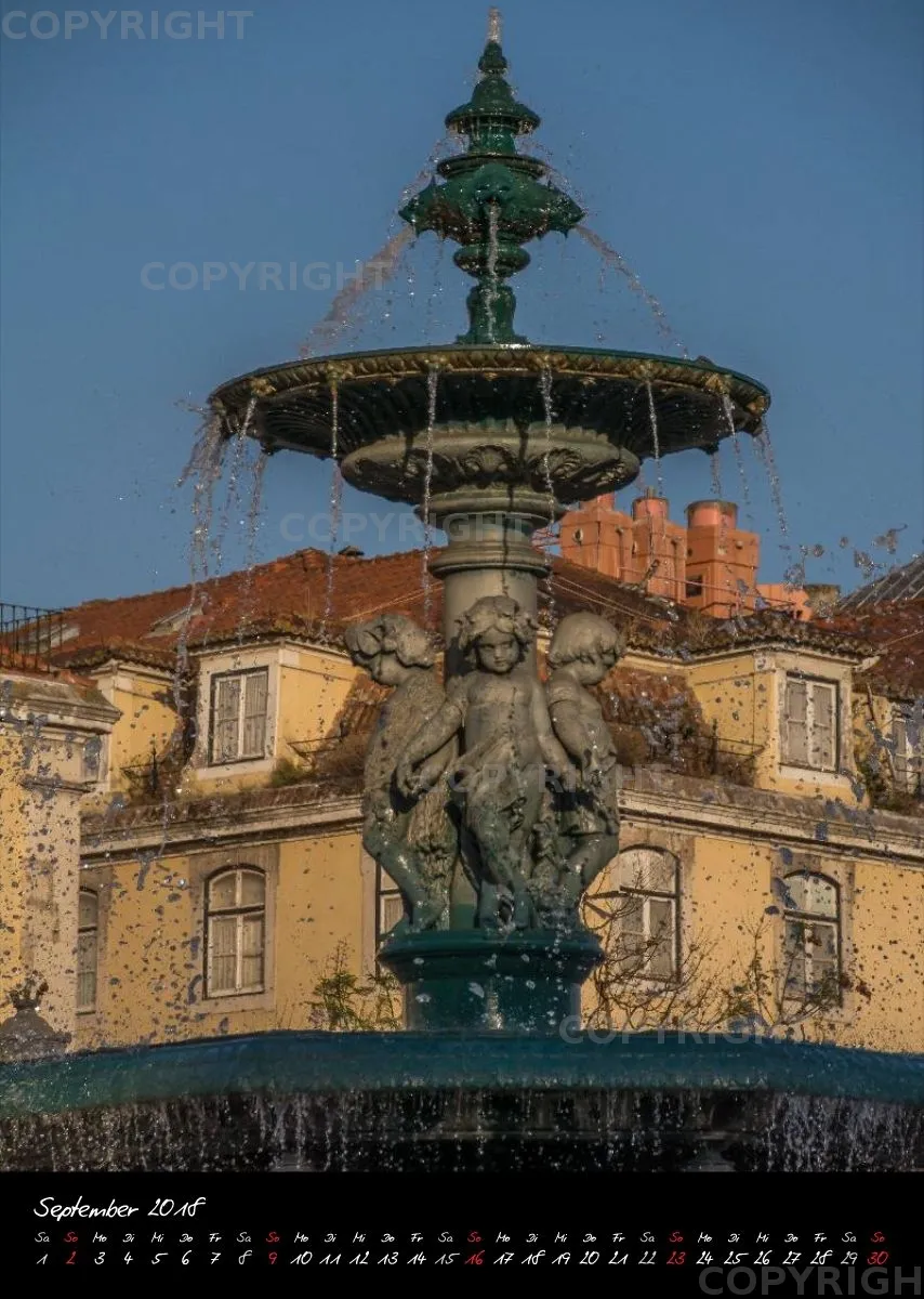 (17) Bildkalender A3 hoch - Lissabon 2018