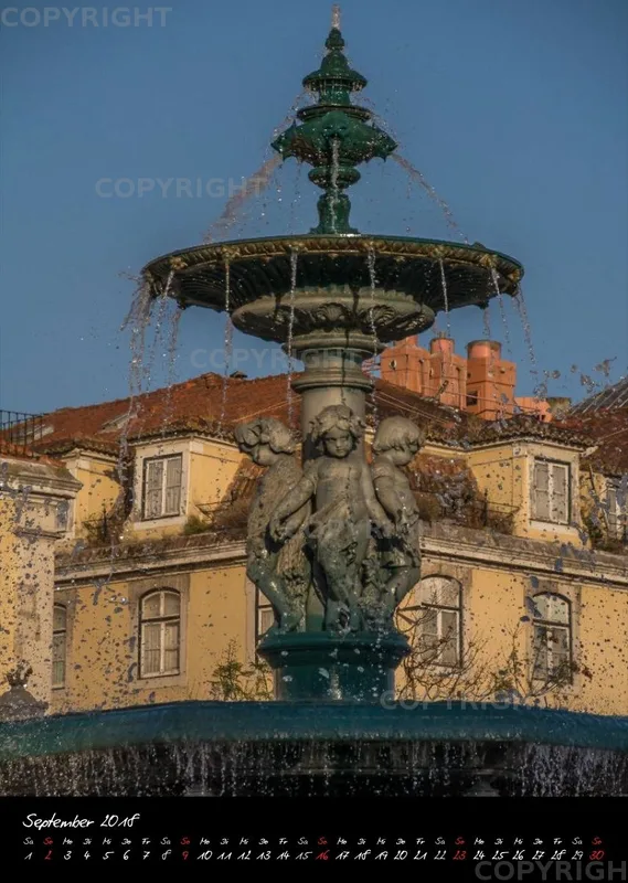 (17) Bildkalender A3 hoch - Lissabon 2018