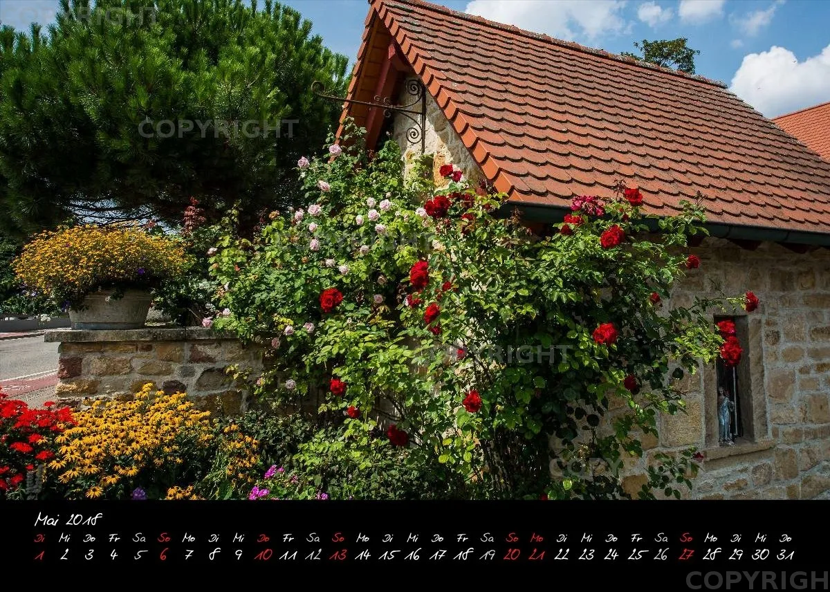 (2) Tischkalender A5 quer - Reilingen 2018