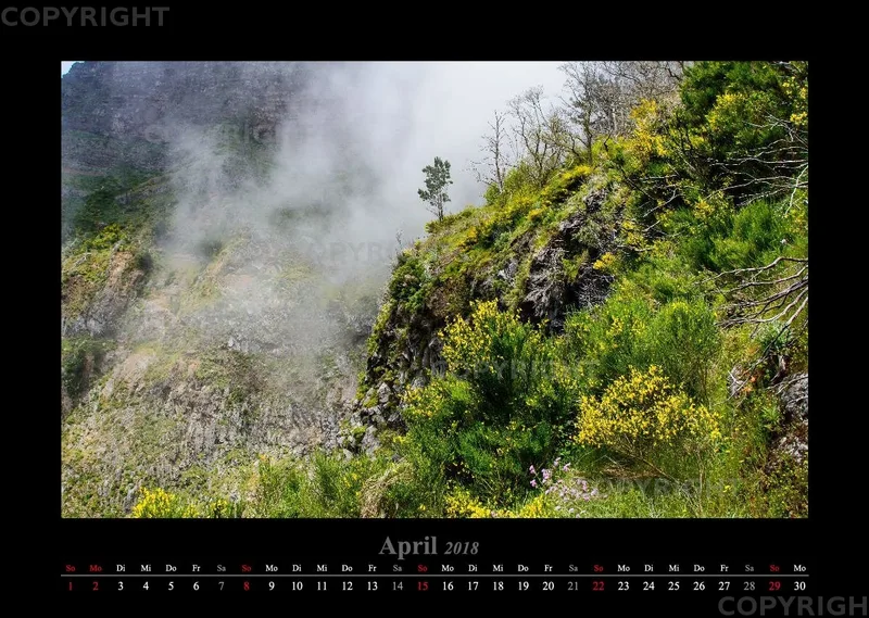 (26) Bildkalender A3 quer - Madeira 2018