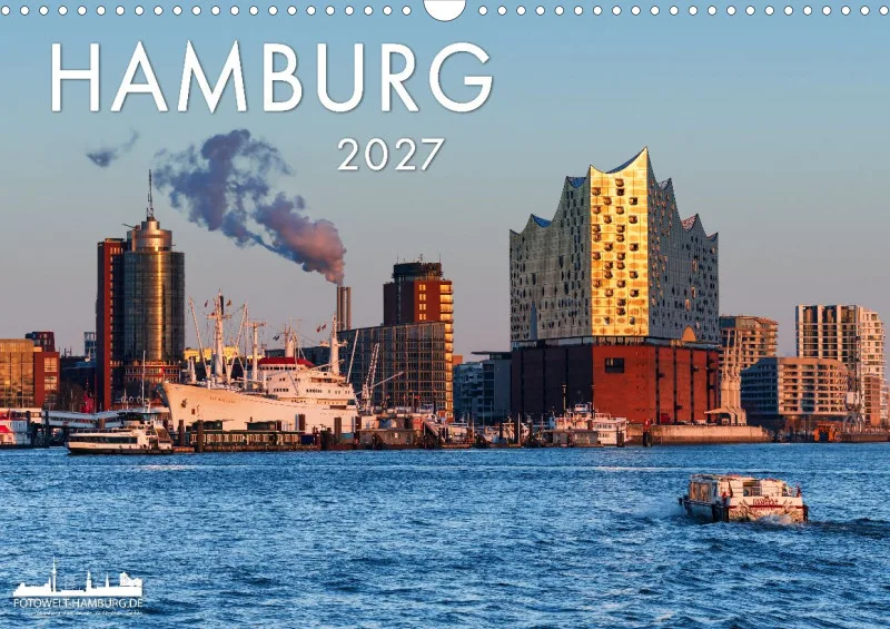 Hamburg Kalender 2027 A3 Querformat