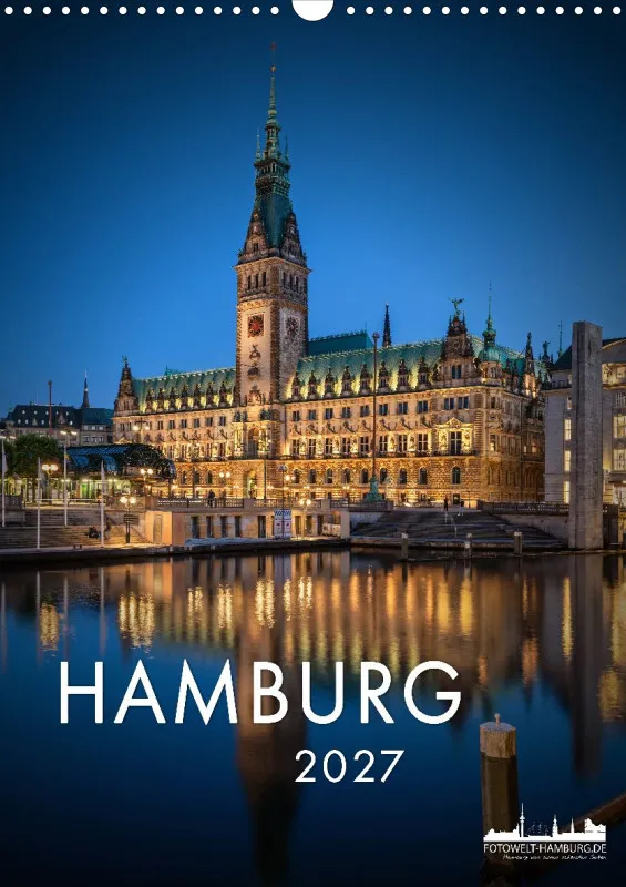 Hamburg Kalender 2027 A3 Hochformat
