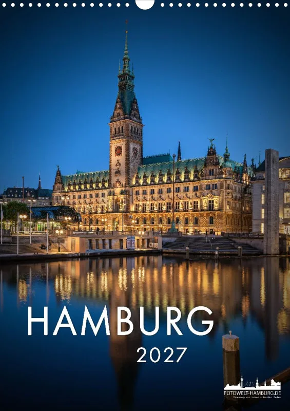 Hamburg Kalender 2027 A3 Hochformat