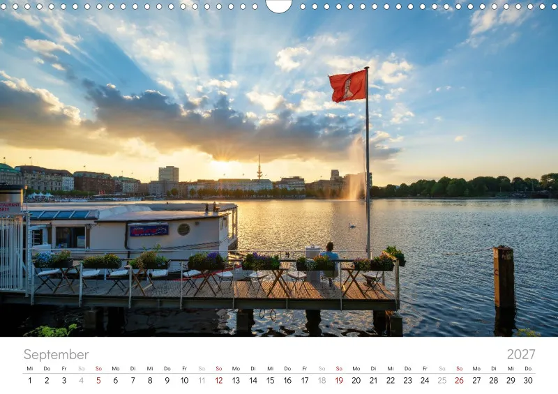 Hamburg Kalender 2027 A3 Querformat