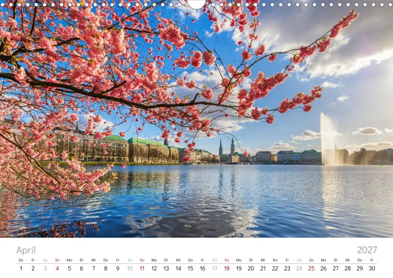 Hamburg Kalender 2027 A3 Querformat