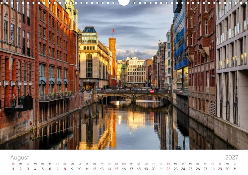 Hamburg Kalender 2027 A3 Querformat