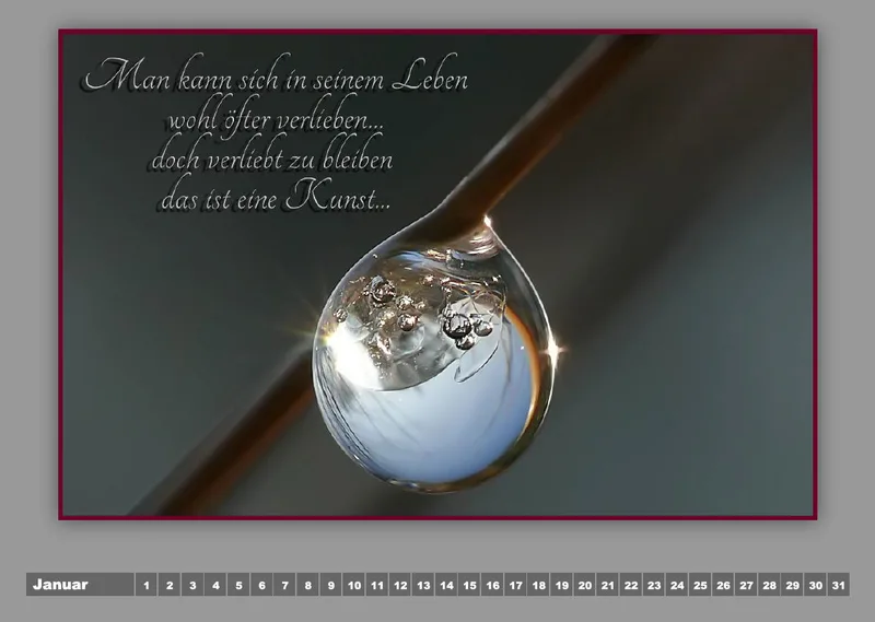 Tautropfen - H.Jürgen Rubin / Poesie - Linda Li