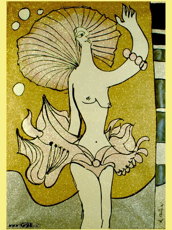 Fotodecke/ Motiv/ Herbert Rösler/ Lady ...