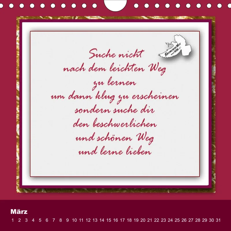 Poesiekalender - Herbert Rösler Neutral Immerwährend