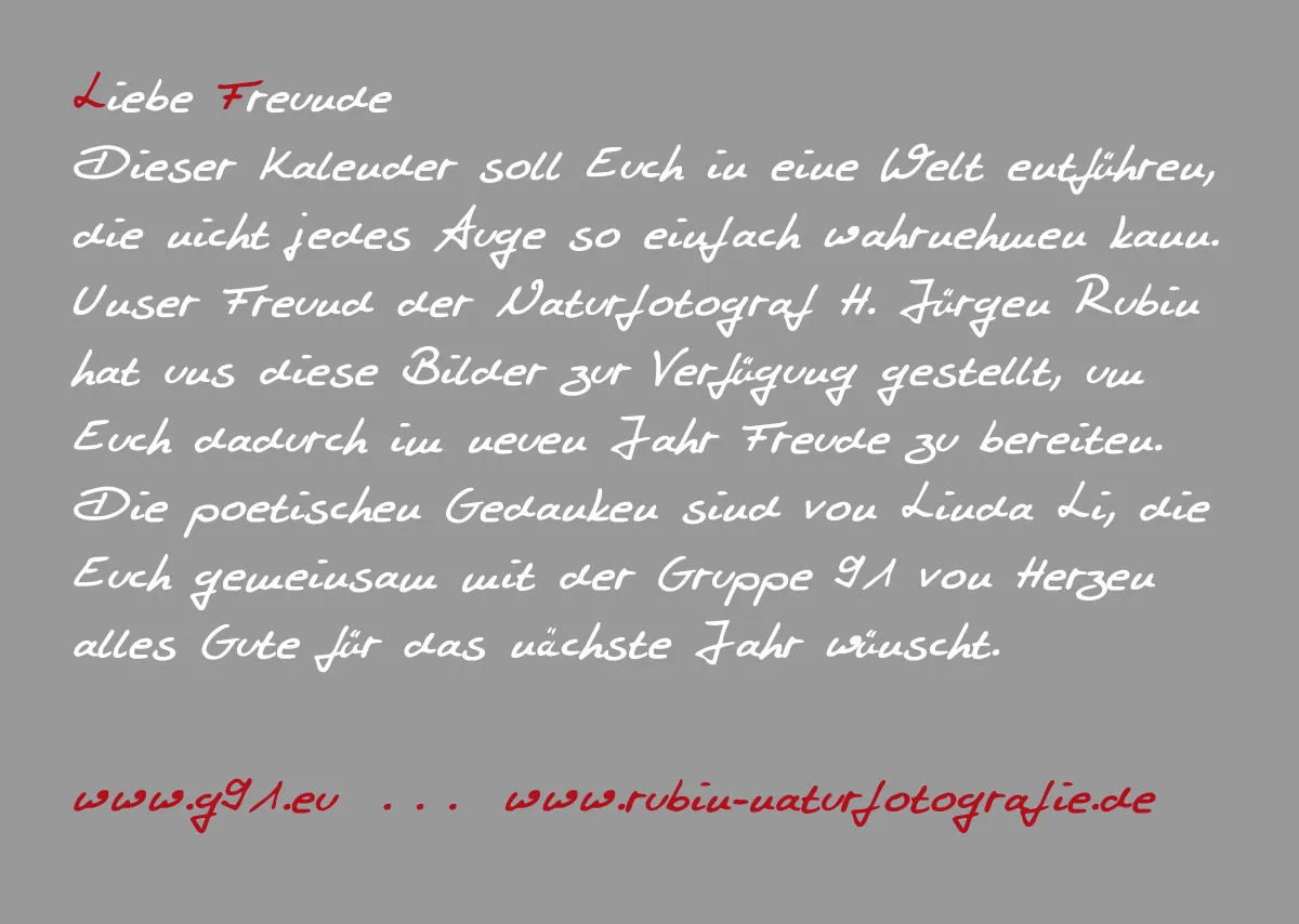 Tautropfen - H.Jürgen Rubin / Poesie - Linda Li