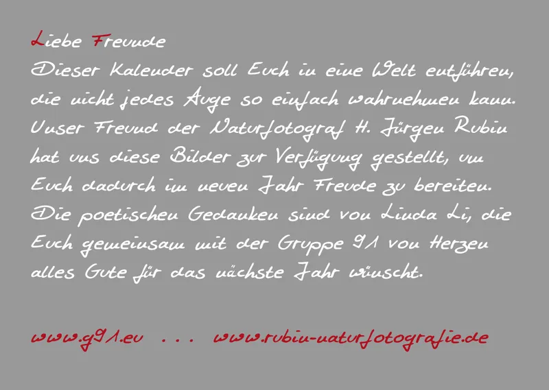 Tautropfen - H.Jürgen Rubin / Poesie - Linda Li