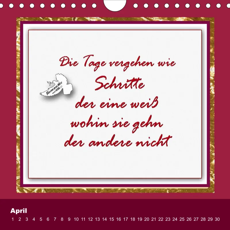 Poesiekalender - Herbert Rösler Neutral Immerwährend