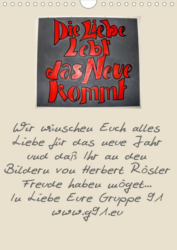 Bildkalender / Herbert Rösler DIN A4 Immerwährend Neutral