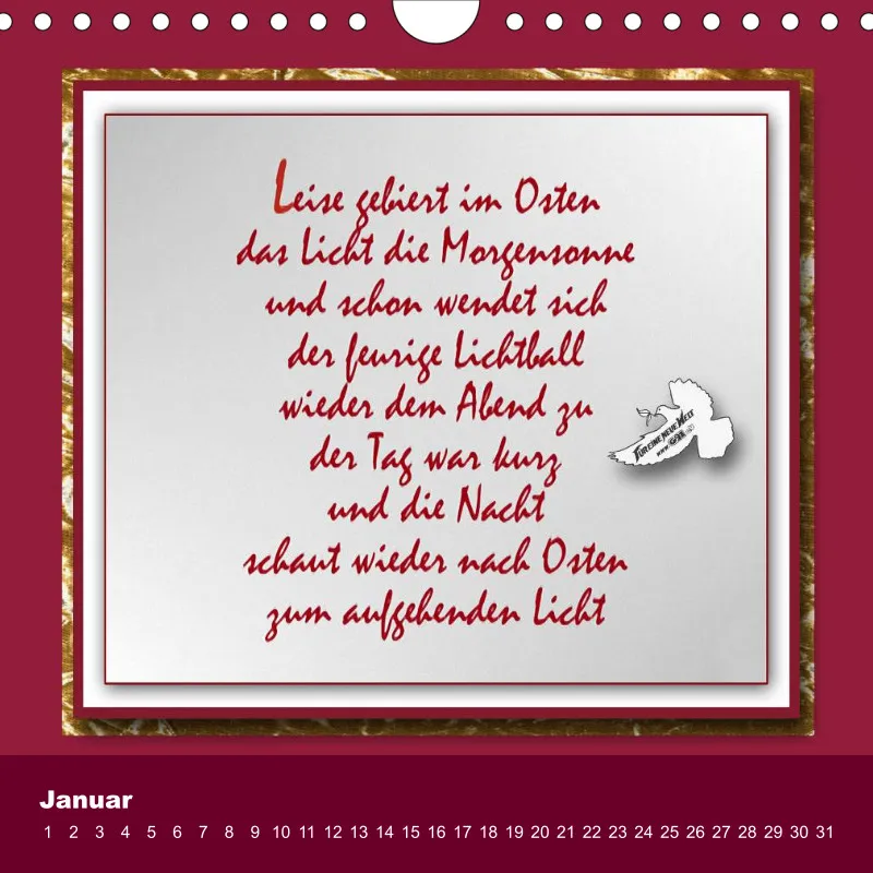 Poesiekalender - Herbert Rösler Neutral Immerwährend