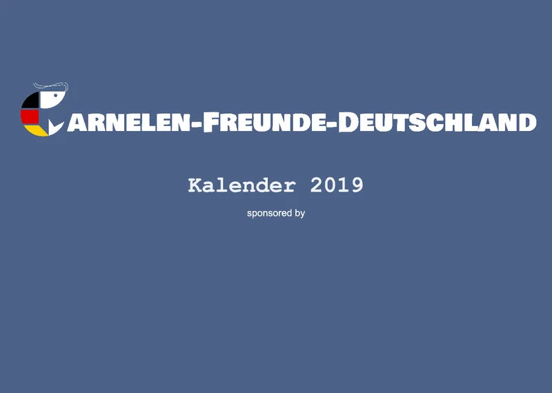 Garnelen-Freunde-Deutschland Kalender 2019