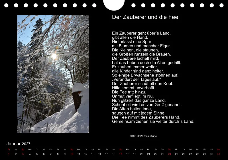 Wandkalender Ein Hauch von Poesie