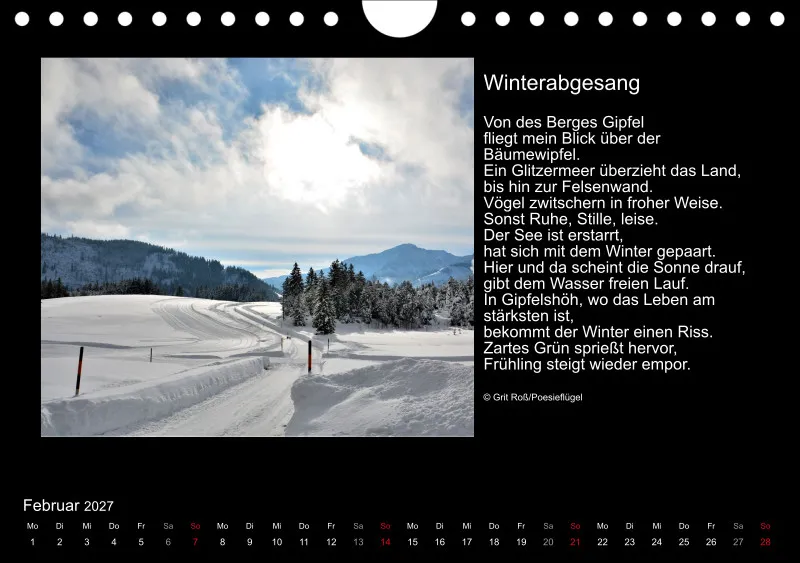 Wandkalender Ein Hauch von Poesie