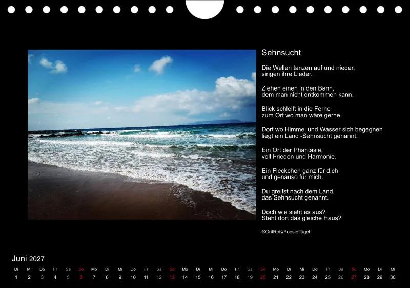Wandkalender Ein Hauch von Poesie