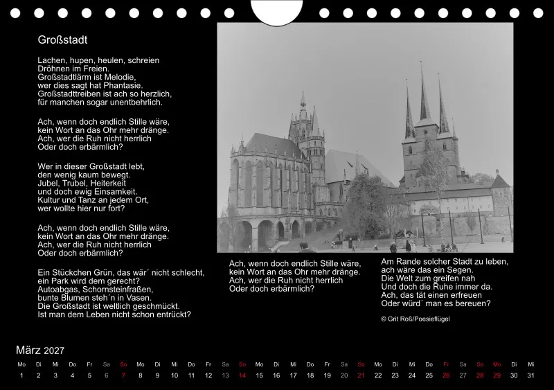 Wandkalender Ein Hauch von Poesie