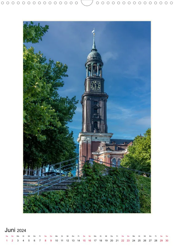 Hamburg - meine Perle Kalender 2024 DIN A3 Hochformat