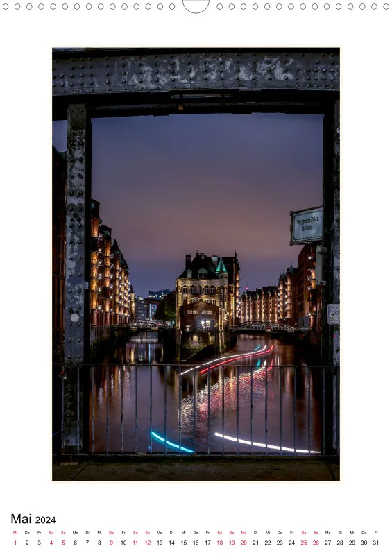 Hamburg - meine Perle Kalender 2024 DIN A3 Hochformat