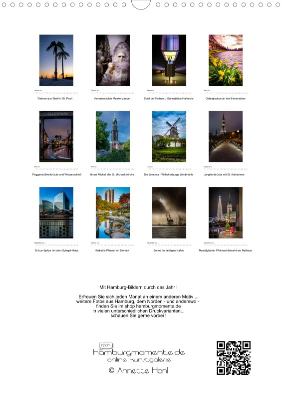 Hamburg - meine Perle Kalender 2024 DIN A3 Hochformat
