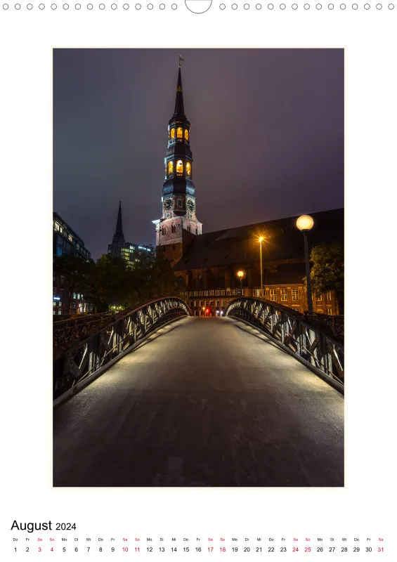 Hamburg - meine Perle Kalender 2024 DIN A3 Hochformat