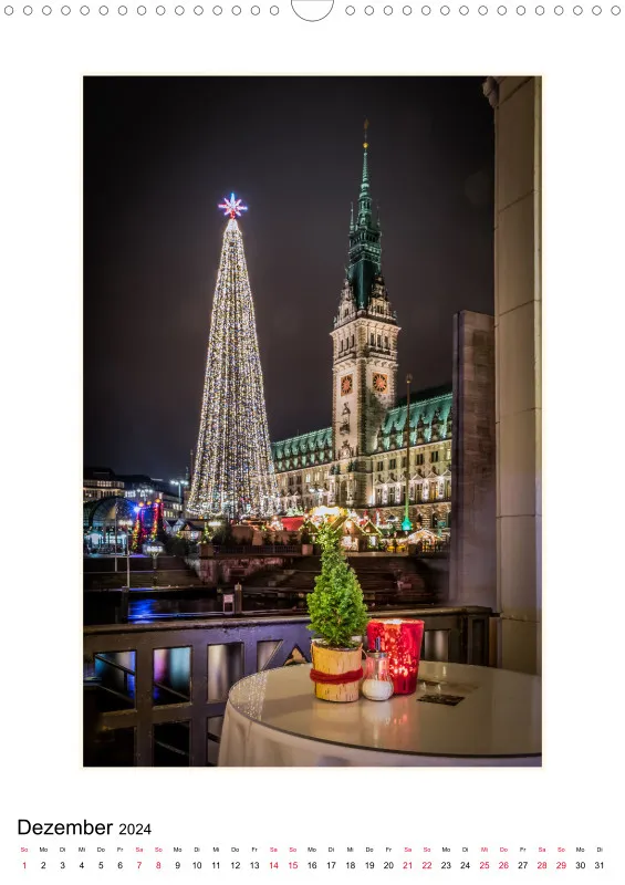 Hamburg - meine Perle Kalender 2024 DIN A3 Hochformat