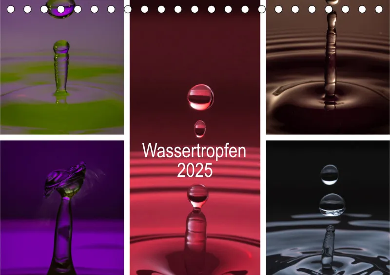 Wassertropfen Tischkalender