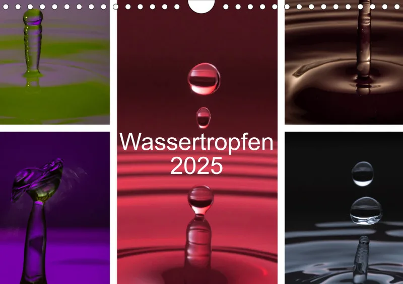 Wassertropfen Wochenkalender