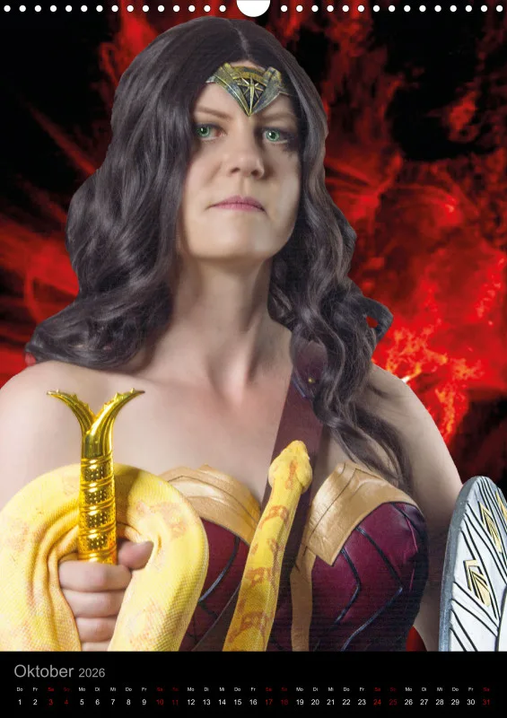 Heldinnen-Momente für das ganze Jahr – der Wonder-Woman-Cosplay-Kalender