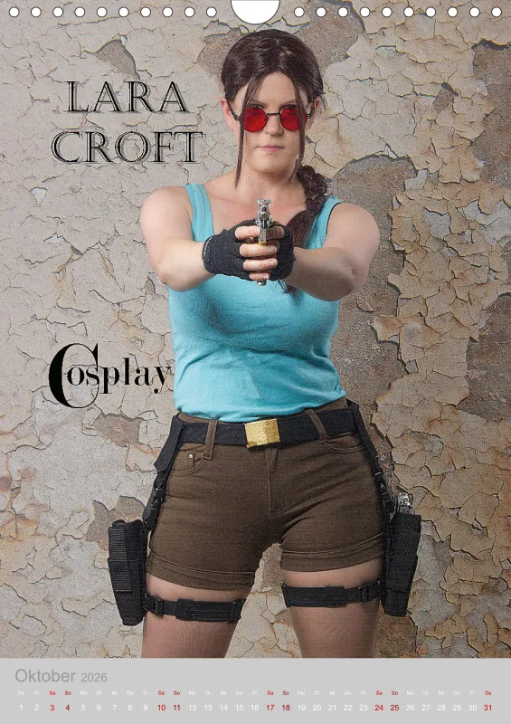 Zeitlose Eleganz trifft Abenteuer – der Lara-Croft-Cosplay-Kalender