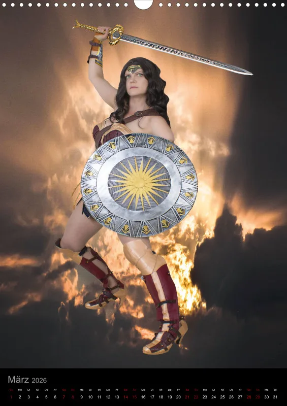 Heldinnen-Momente für das ganze Jahr – der Wonder-Woman-Cosplay-Kalender