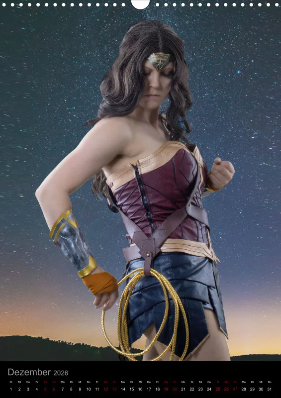 Heldinnen-Momente für das ganze Jahr – der Wonder-Woman-Cosplay-Kalender