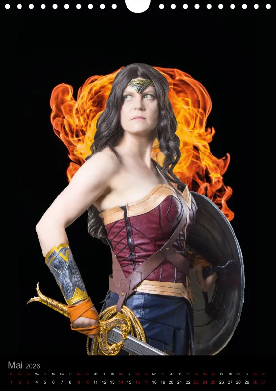 Heldinnen-Momente für das ganze Jahr – der Wonder-Woman-Cosplay-Kalender