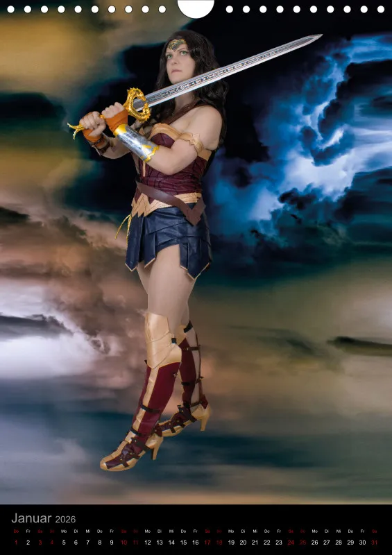 Heldinnen-Momente für das ganze Jahr – der Wonder-Woman-Cosplay-Kalender