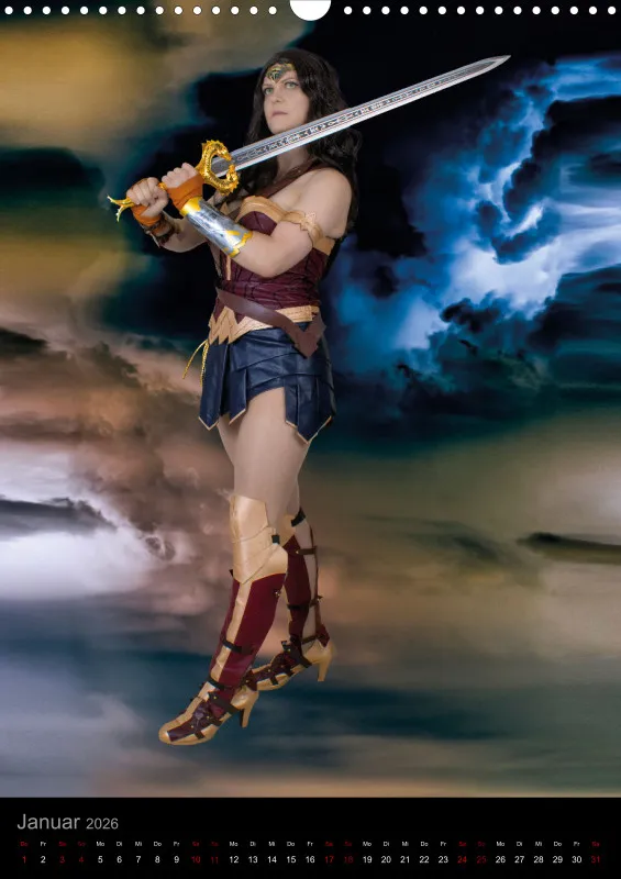 Heldinnen-Momente für das ganze Jahr – der Wonder-Woman-Cosplay-Kalender
