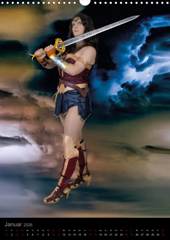 Heldinnen-Momente für das ganze Jahr – der Wonder-Woman-Cosplay-Kalender