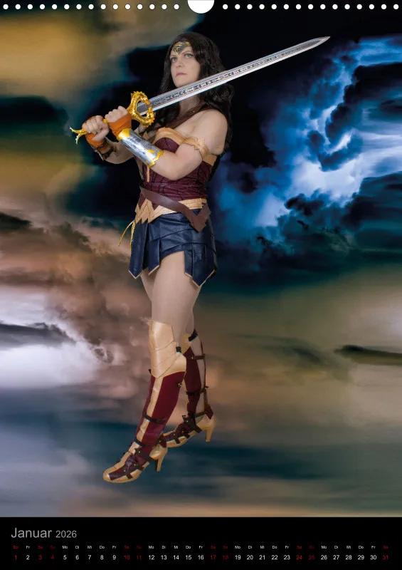 Heldinnen-Momente für das ganze Jahr – der Wonder-Woman-Cosplay-Kalender