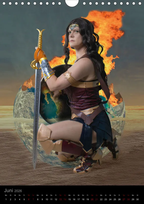 Heldinnen-Momente für das ganze Jahr – der Wonder-Woman-Cosplay-Kalender