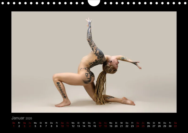 Sari Nude - Bewegung. Spannung. Sinnlichkeit. – Akt in vollendeter Dynamik
