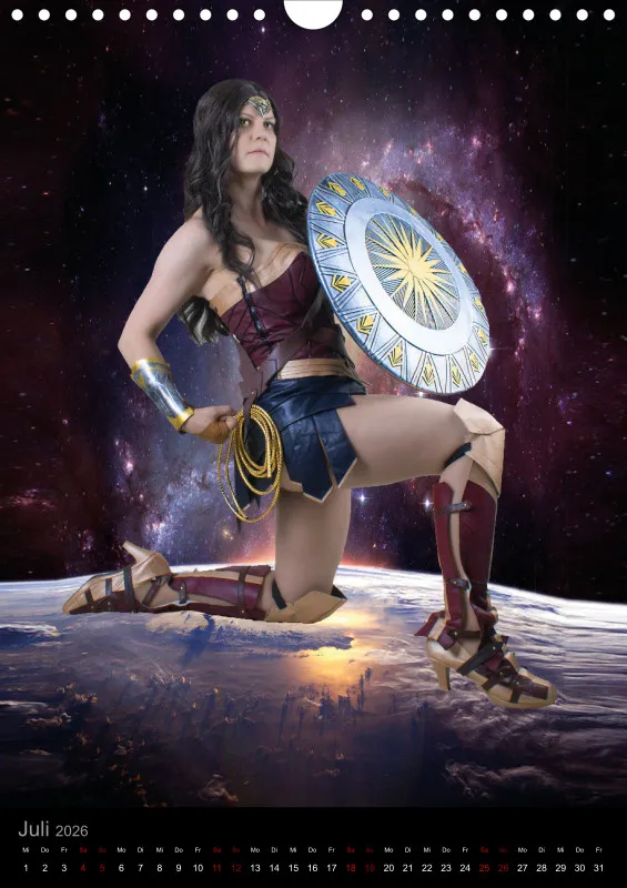 Heldinnen-Momente für das ganze Jahr – der Wonder-Woman-Cosplay-Kalender
